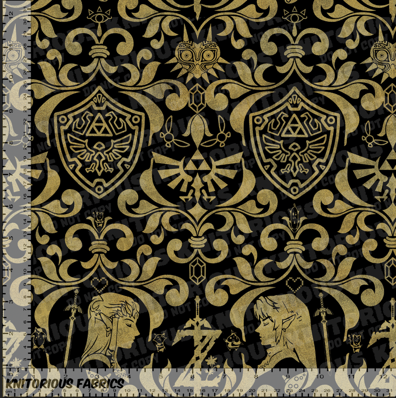 *Pre-Order* Z Damask - Black & Gold