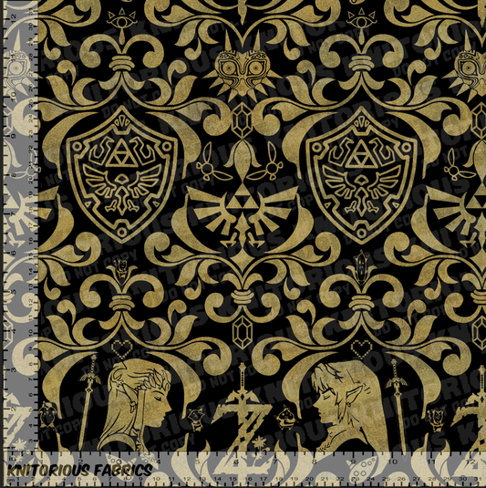 *VINYL Pre-Order* Z Damask - Black & Gold