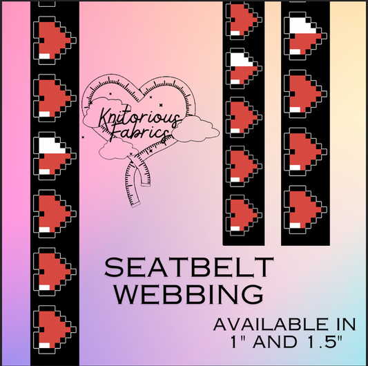 *Pre-Order Hardware* Z Hearts Webbing