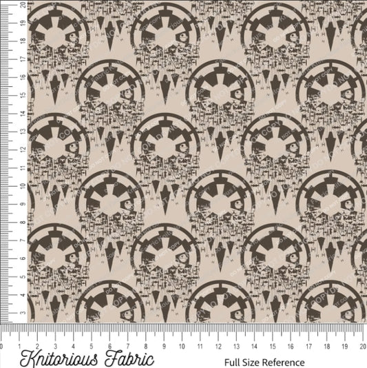 *Pre-Order* Emp Ships in Symbols - Brown on Tan