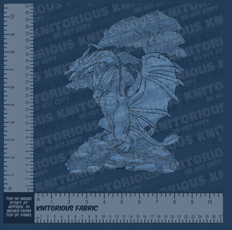 *Pre-Order* Monster Toile - Blue Panels