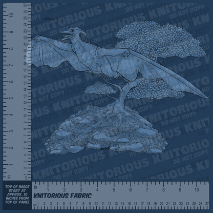 *Pre-Order* Monster Toile - Blue Panels