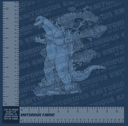 *Pre-Order* Monster Toile - Blue Panels