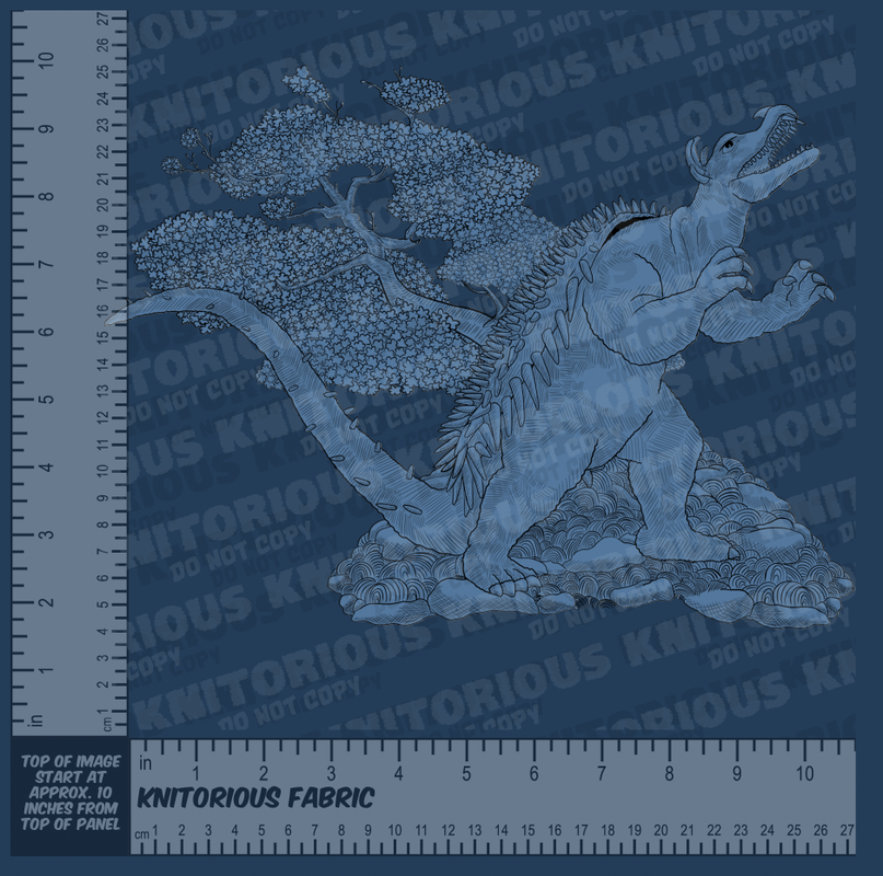 *Pre-Order* Monster Toile - Blue Panels