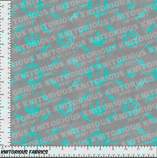 *Pre-Order* Deco Teal on Gray
