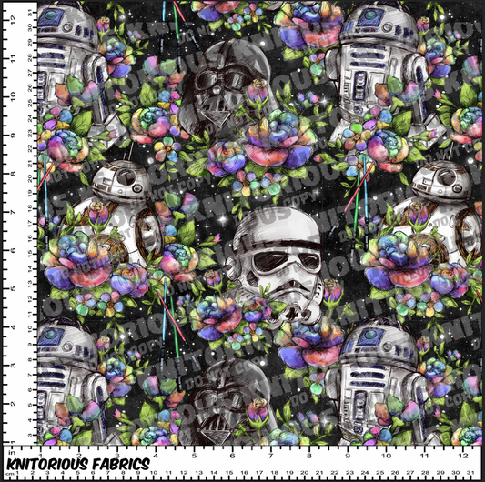 *Pre-Order* FW Rainbow Flowers Black Galaxy