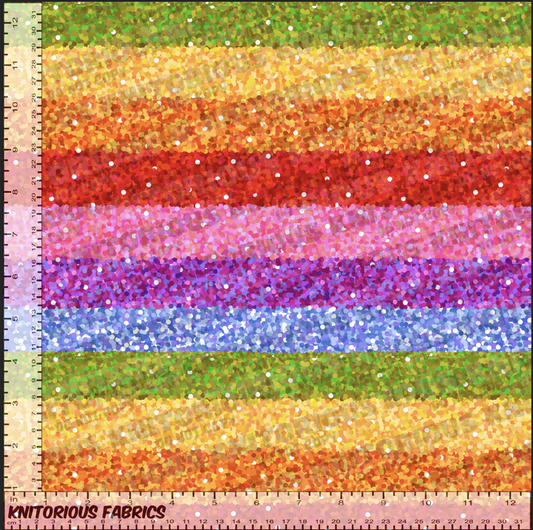 *Pre-Order* Glitter Rainbow Stripes