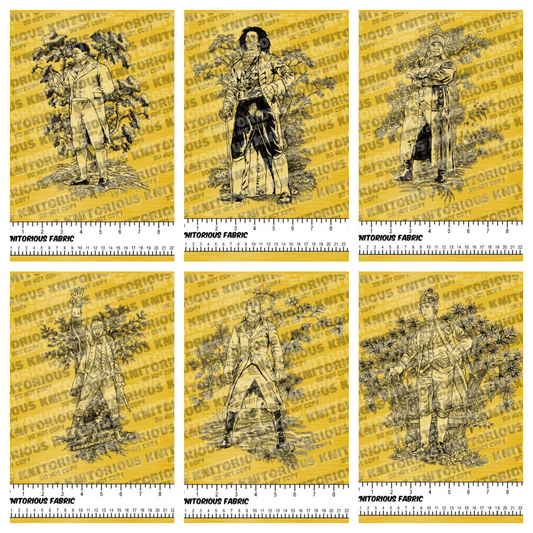 *Pre-Order* Making History Gold Toile Panels