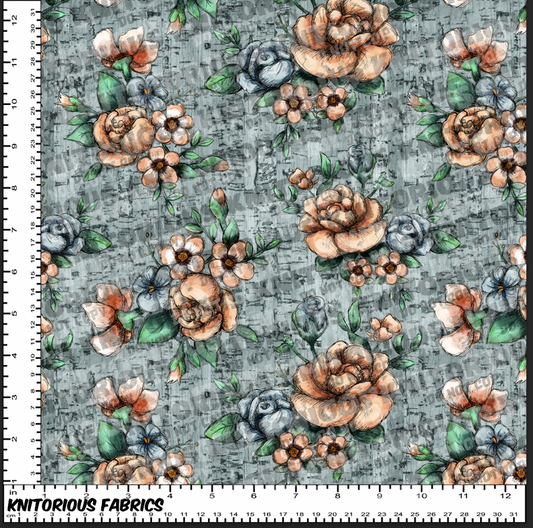 *Pre-Order* Orange Flowers Non Fandom Teal Cork