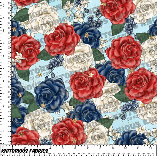 *Pre-Order* Red White and Blue Floral