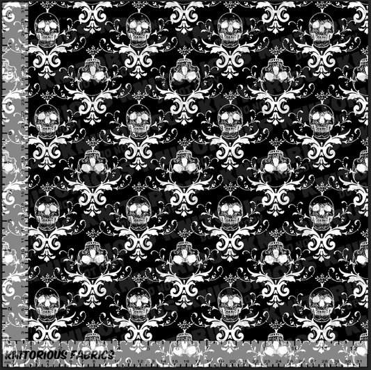 *Pre-Order* Skull Damask - Black