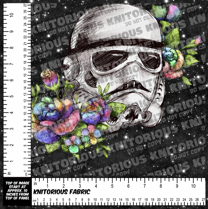 *Pre-Order* FW Rainbow Flowers Panels Black Galaxy