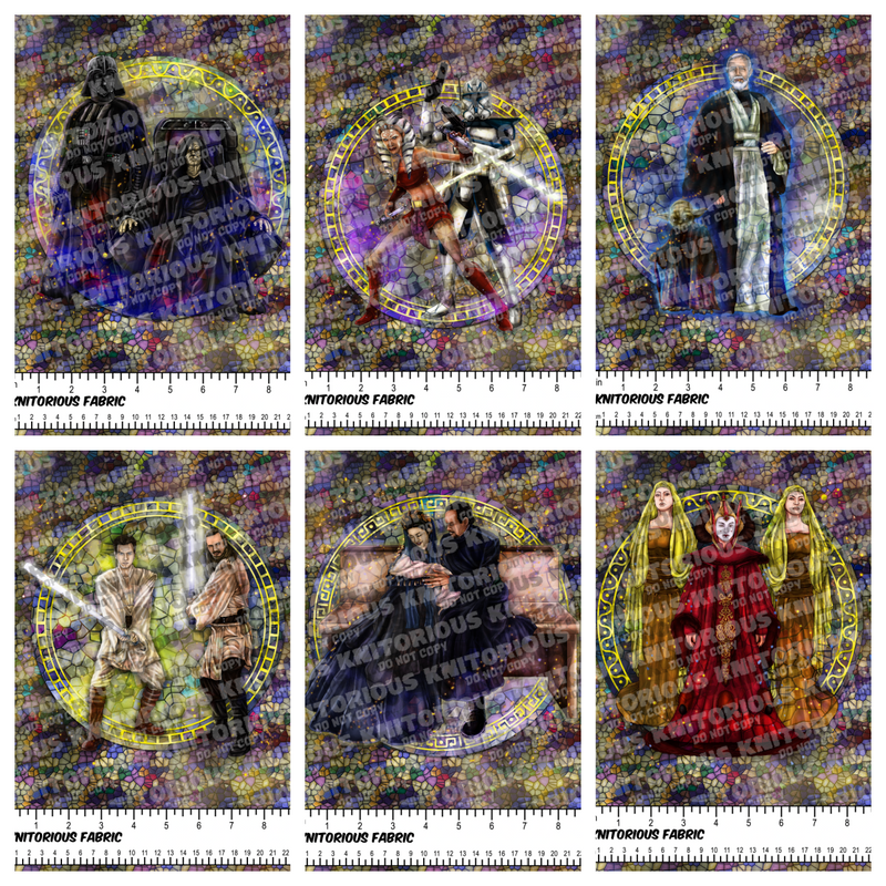 *Pre-Order* Stained Glass Set 1 Panels