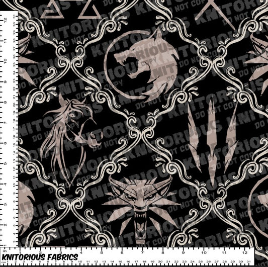 *Pre-Order* Witch Damask Black