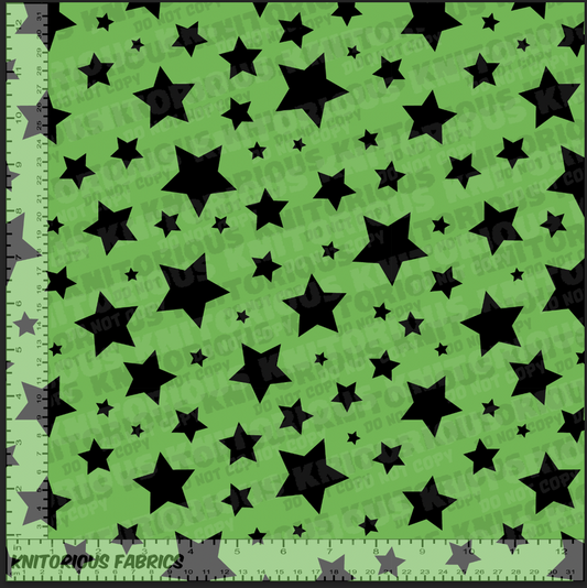 *Pre-Order* Stars - Green and Black