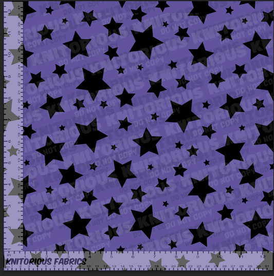 *Pre-Order* Stars - Purple and Black